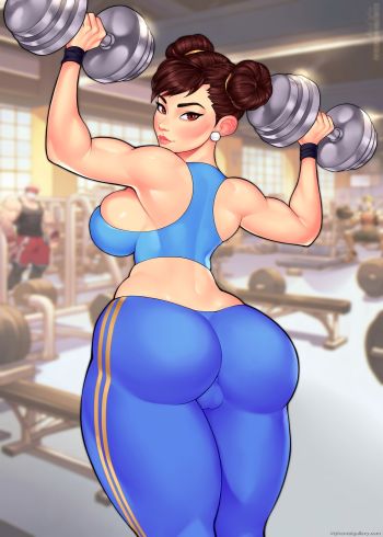 Chun-Li At The Gym